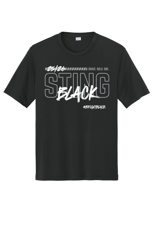 Sting Black Sport Tek Dri-Fit Tee