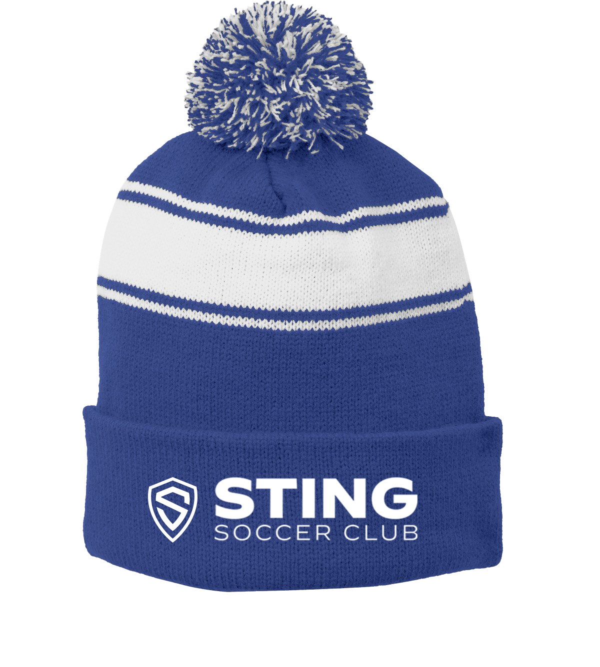 Gorro de punto con pompón de fútbol Sting