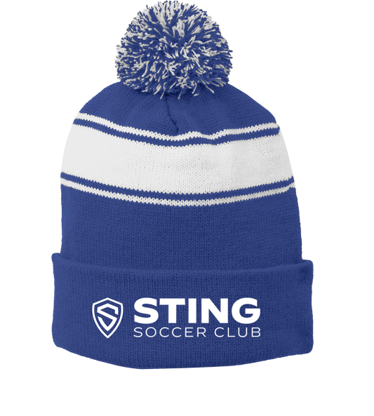 Gorro de punto con pompón de fútbol Sting