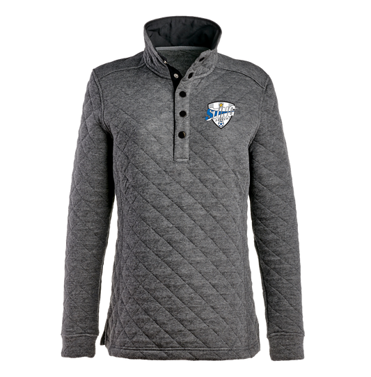 Sting JA Ladies Quilted Snap Pullover
