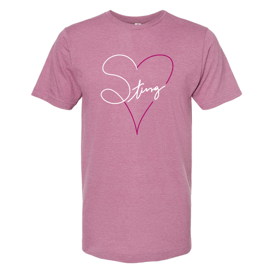 Sting 24 Valentine Calligraphy Tee